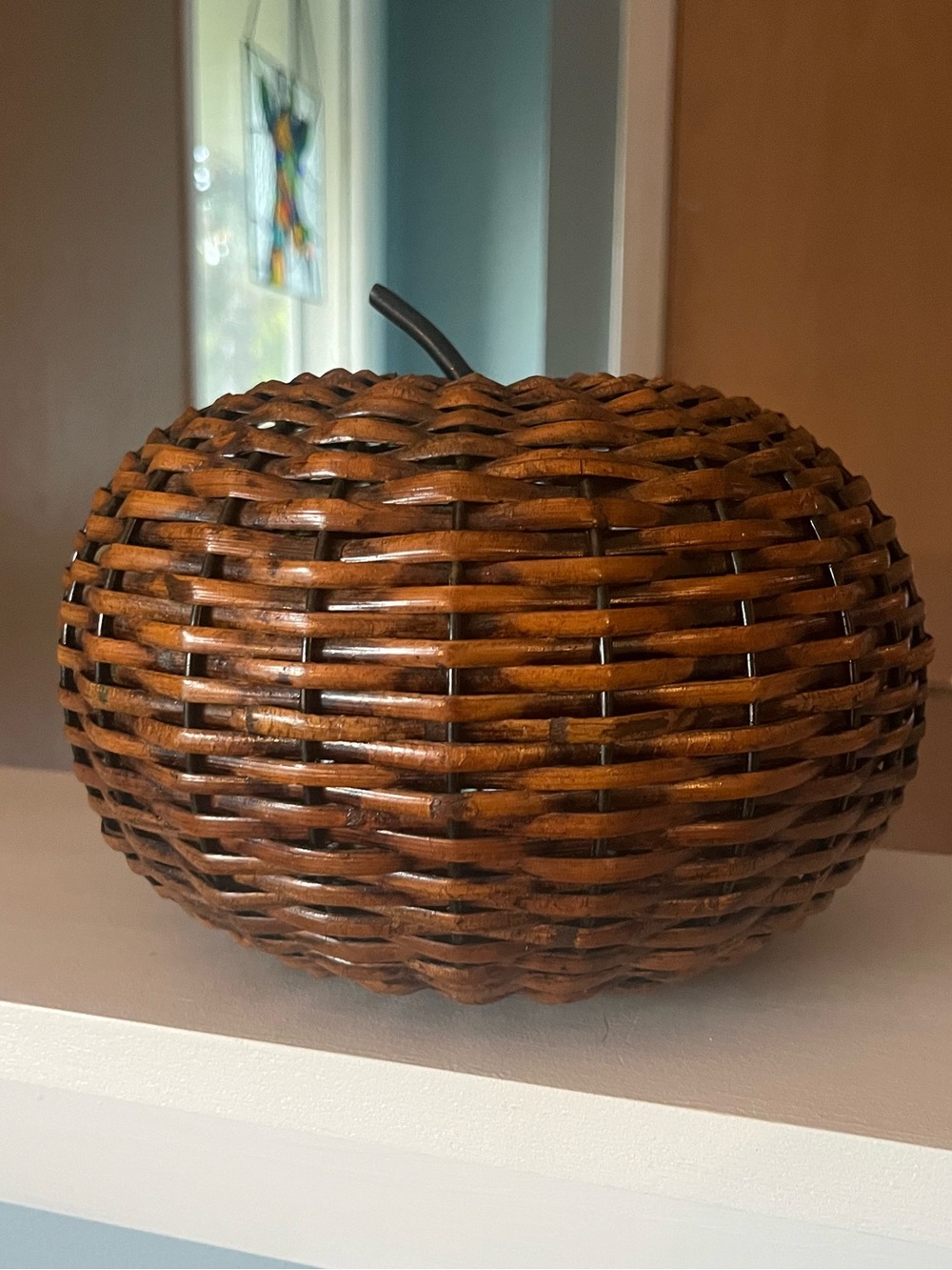 Wicker Decorative Pumpkin